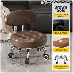 SAMEDREAM | Portable Home Chair with Wheels and Back Support