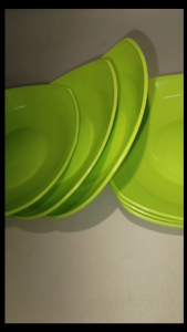 6 Pcs Set Saucer Plastic Plate/Platito/Colored Saucer Plate/Party Saucer/ Mini Plate/Saucer Snacks/Saucer Pickle/Cake Tray Colorful Lightweight Small Serving Set