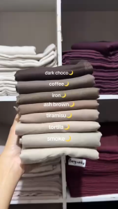 Hijab Segi empat Paris Old Varisha Redrose