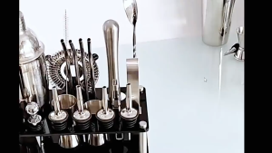 ORI Shaloly  SH-23 Set alat bartender lengkap Stainless Steel 23 in 1 Cocktail Boston Shaker