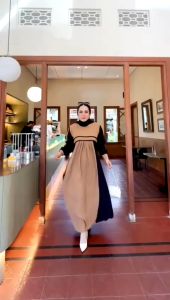 Gamis Ariana Zahra Dress Wanita Muslimah Model Terbaru