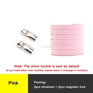 1 Pair Elastic Shoe Laces Magnetic Locking No Tie Shoelaces Flat Used For All Shoes Sneakers Child Adult Lazy Shoelace