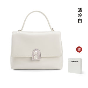 La Festin Kelly Bag Womens Crossbody Black Leather Handbag Fashionable Modern Neutral Style Detachable Shoulder Strap