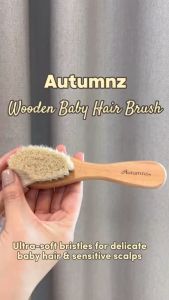 AUTUMNZ Wooden Baby Hair Brush