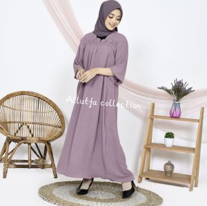 Daster karet gamis fuji crinkle airflow kekinian