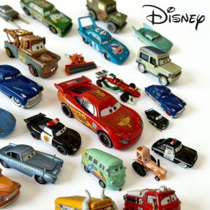 Disney | HOT 2026 Disney Pixar Cars 3 Lightning McQueen Fillmore 4-9CM 1:55 Metal Model Racing Car Toys Childrens Birthday NEWYEAR Gifts