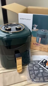 4.5L Air Fryer Oil Free Healthy Cooker Multi Function Electric Air Fryer 8 Preset Menus for Home Use