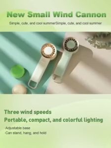 Mini Portable Hand Fan 3 gear speed fan USB Rechargeable Small Pocket fan with colofour flash lamp