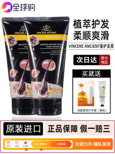 VINCERE ANCIENT ครีมนวดผมขิงดําสําหรับซ่อมแซมผม Nourishing Smoothing Frizz Control ปรับปรุงดูแลเส้นผมสําหรับผู้ชายและผู้หญิง