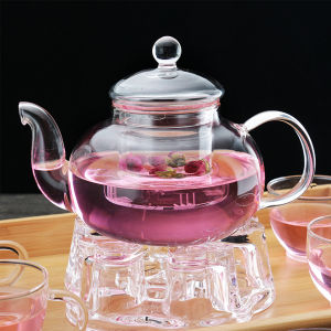 Talao 400ml 600ml Heat-resistant Glass Tea Set with Filter Tea Pot Transparent Teapot