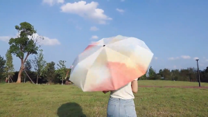 AQUILA CAPITAL Morning Fog foldable automatic storm umbrella UV ProtectiveFolding small size pocket umbrella Compact and Portable Women payong
