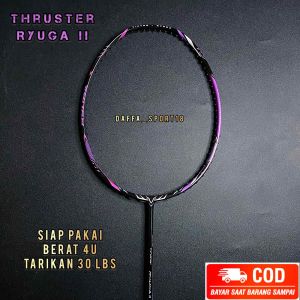RAKET BADMINTON VICTOR THRUSTER RYUGA II 30 LBS SIAP PAKAI FREE TAS DAN GRIP