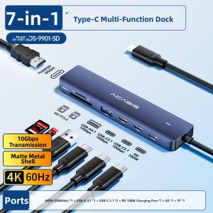Acasis | Multi-Port Type-C HDMI Splitter Converter