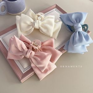 Large Bowknot Hair Claw Cute Sweet Grab Clip Fashion Temperament Shark Clip Hair Accessories Women Headdress