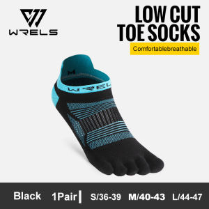 WRELS Sports Five-Finger Socks Pure Cotton Color Low-Top Sweat-Absorbing Anti-Slip Smelly Running And Fitness #WZ1012