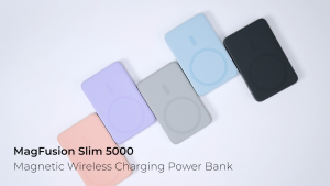[3C | CCC Certified]Aukey PB-MS03/PB-MS04 Slim Portable Fast Charging 5000mAh/10000mAh Magnetic Wireless Power Bank (24 Months Warranty)