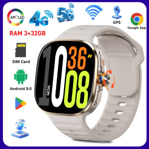 2026 New M99 5G Smartwatch 2.4" AMOLED Screen Rotating Camera SIM & WiFi Support for Standalone Calls GPS Android IOS Smartwatch
