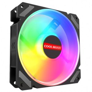 ชุดพัดลมเคส COOLMOON Static Moon RGB Fan Case 12 CM