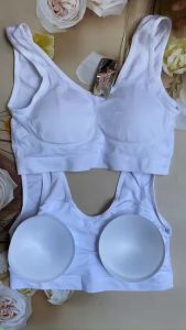 Áo lót nữ bé gái cấp 2 3 thun dệt kim rất mát 40 đến 45kg Aola46