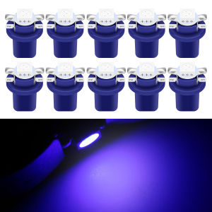 KEVANLY | 10pcs T5 B8.5D 1SMD Car Interior Lights 5050 LED Indicator Bulbs Dashboard Side Switch Interior Dash Lights Car Accessories