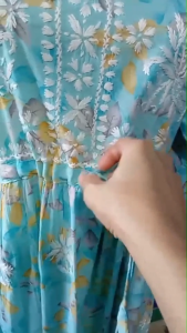 [Ready SG Stock] Real Luckhnowi Hand Embroidered Printed Musline Cotton Only Kurti\ Gown- Indian Dresses
