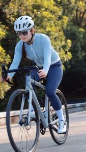 WOSAWE Women Cycling Pants: 6 Hours Riding Padded & Breathable Reflective Sports Bike Long Tights