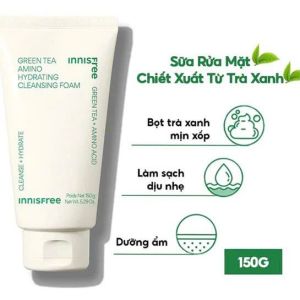 Sữa rửa mặt trà xanh Innisfree Green Tea Cleansing Foam 150ml Srm tro núi lửa Jeju Volcanic Pore