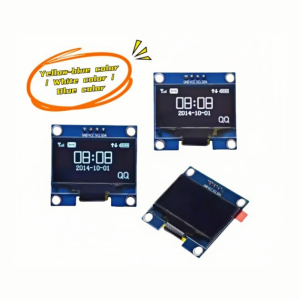 1PC 0.96 Inch OLED Display Module 4-pin White SPI/IIC Communication Small ESP32 Screen