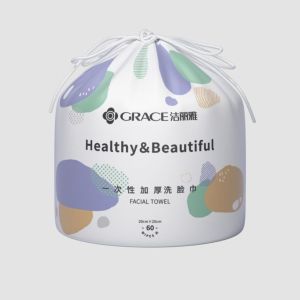 Facial Towel Cotton Makeup Remove rDry Wet Cleansing Towel Disposable Facial Tissue洁丽雅一次性加