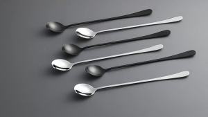 2 Pcs Stainless Steel Long Handle Spoons 7.8-Inch Multi-functional Utensils for Iced Tea Coffee Ice Cream & Cocktail Stirring