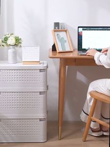 กล่องเก็บของอเนกประสงค์ กล่องเก็บของพับได้ กล่องพลาสติก ฝาปิด ล้อ วางซ้อนกันได้