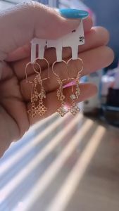 ANTING EMAS KADAR 8K (375) DAN 6K (300) MODEL BUNGA KODE ATKMN 73