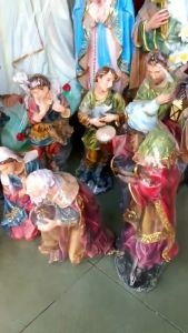 Tượng Noel gồm 12 vị  cao 45cm vẽ quét sơn tay bền màu hàng cao cấp trang trí hang đá Giáng Sinh ý nghĩa quà tặng công giáo