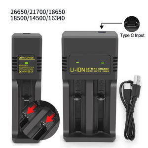 1/2 Slots 18650 Charger 3.7V-4.2V Rechargeable Li-ion Battery Charger Lithium Batteries Charging Adapter For 18650 26650 14500