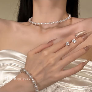 Original Design Pearl Necklace Elegant Choker Clavicle Chain French Luxury Style White Artificial Pearl Fashion Jewelry Accessory