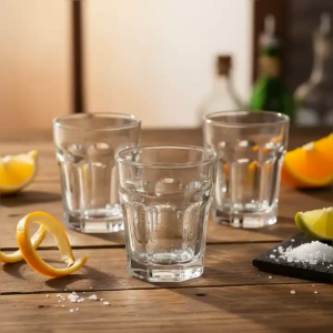 Bộ 6 Ly Thủy Tinh Đa Giác 45ml – Ly Espresso Ly Decor Cổ Điển