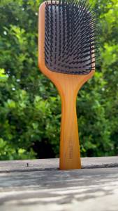 MR.GREEN Hair Brush Natural Maple Wide Board Massage Scalp Comb Air Cushion Anti-Static Detangle Brush For Curly Long Hair Both Women Men