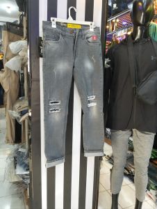 celana pria lengan panjang model sobek-sobek kekinian