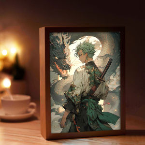 Sorun Lighting Anime Wall Art Poster 3D Stereo Night Light Figure Glow in the Dark Decorative Painting Modern Living Room Artwork