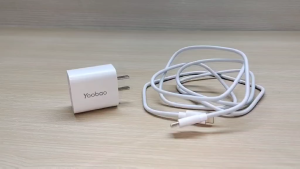 Original YOOBAO Y-731AC PD35W Super Fast Charge 2 in 1 Port Charging Adapter w/ Type-C to Type-C Cable 1.5M