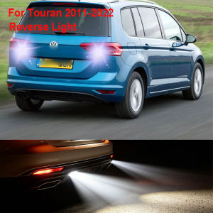 2Pcs For VW Touran 1T3 5T1 2011 2012 2014 2015 2016 2017 2018 2020 2021 2022 T15 W16W LED Backup Reverse Light Bulbs Canbus