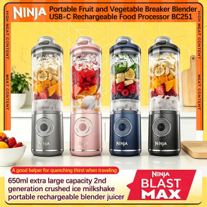 Ninja Blast Max Korea Fully automatic wireless blender juicer predator food processor fruit juicer BC251 650ml Portable Blender Mixer Grinder Juicer