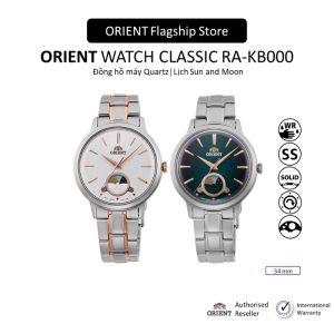 Đồng hồ nữ Orient Watch Sun and Moon RA-KB000 thiết kế thời trang mặt nhỏ màu sắc sang trọng kính cường lực chống xước máy Quartz chống nước dây thép đeo tay cao cấp chính hãng