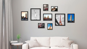 IMUTO Modern Dual-Use Frame for Pictures & Documents - Adjustable Tabletop/Wall Display Horizontal/Vertical New