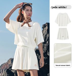 Jeep | Jeep Womens Summer Outdoor Sun Protection Casual Breathable T-Shirt City Commuting Sports Wear Official Set Polyester Fabric