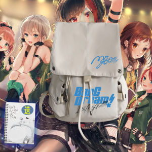 กระเป๋าเป้สะพายหลังผ้าไนลอนลายการ์ตูน Bang Dream Its MyGO สำหรับผู้ชายและผู้หญิง กระเป๋าใส่ของแบบลำลอง กระเป๋าใส่หนังสือ กระเป๋าสะพายไหล่แบบสองข้าง