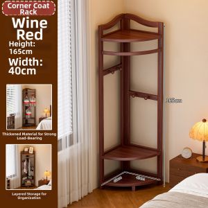 CHUJUN | Space-Saving Practical Bedroom Corner Hat and Coat Rack