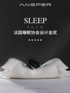 หมอนนอนข้าง Pure Cotton Zero Pressure Neck Support สำหรับผู้ชายและผู้หญิง ช่วยให้หลับลึก อุปกรณ์เสริมสำหรับห้องพักโรงแรมระดับ 5 ดาว