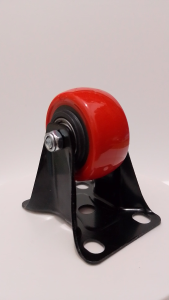 Roda 2 inch PU Heavy duty Mati / Roda 2" Mati merah double bearing