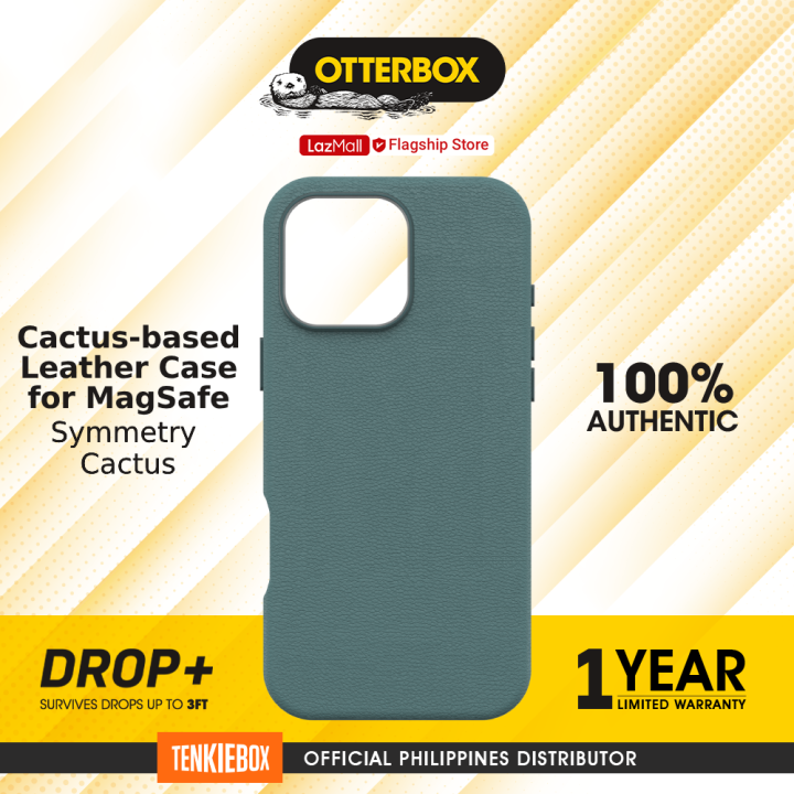 OtterBox Leather MagSafe Case for iPhone 16 Pro Max Symmetry Cactus
